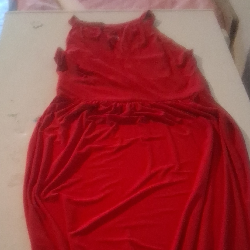 Emma & Michele Vibrant Red Formal Maxi Dress - Size M - Picture 7 of 11
